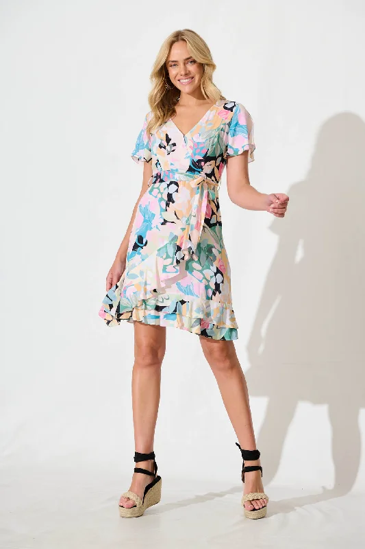 Lucianne Dress in Pastel Multi Floral