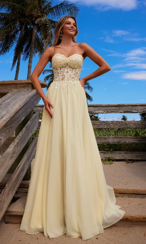 Strapless Sweetheart Prom Dress: Nox Anabel C1617
