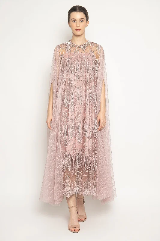 Zeba Dress in Natural Pink