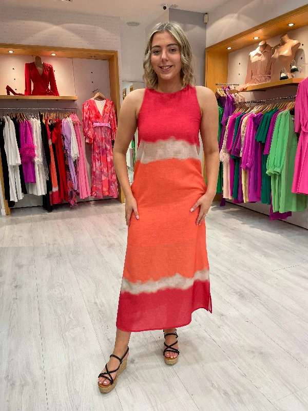 &Me Unique Orange Sand Dress