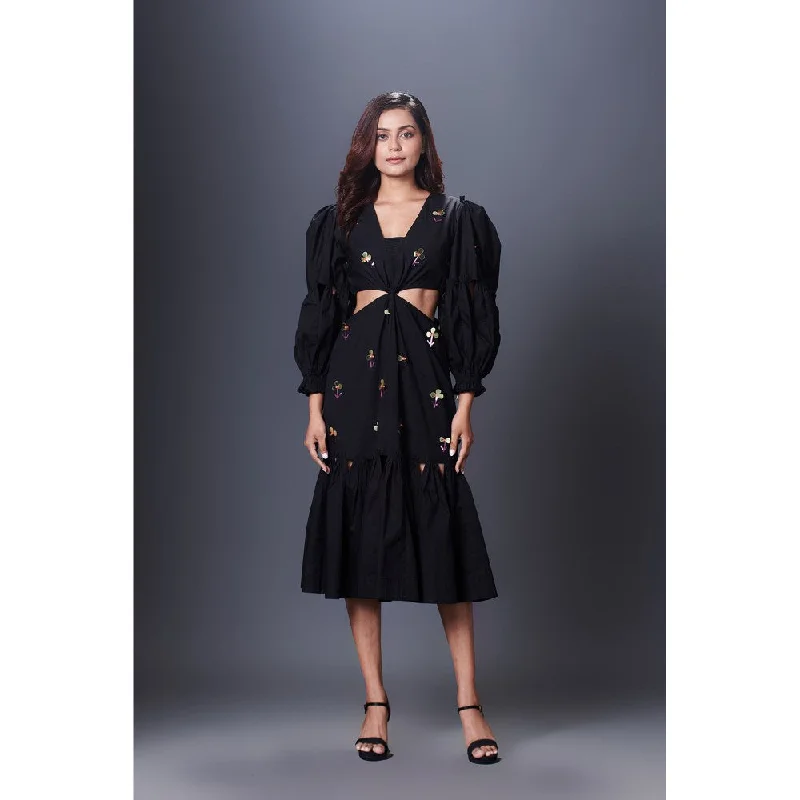 Deepika Arora Black Cutout Dress