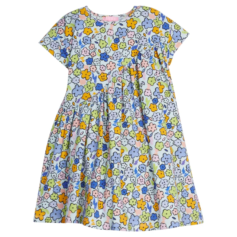 Swoop Dress - Cartoon Floral