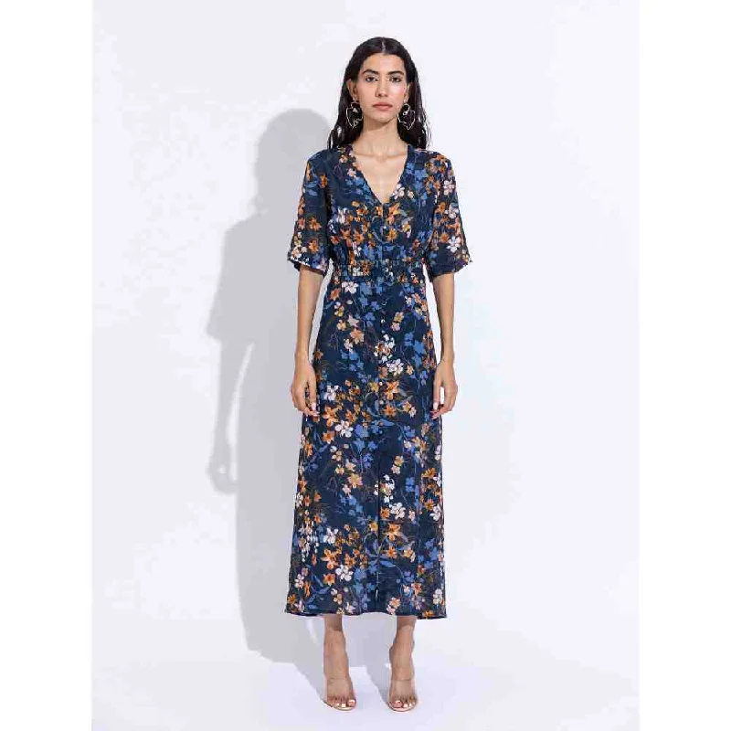 AROOP SHOP INDIA Kerry Blue Dress (Set of 2)