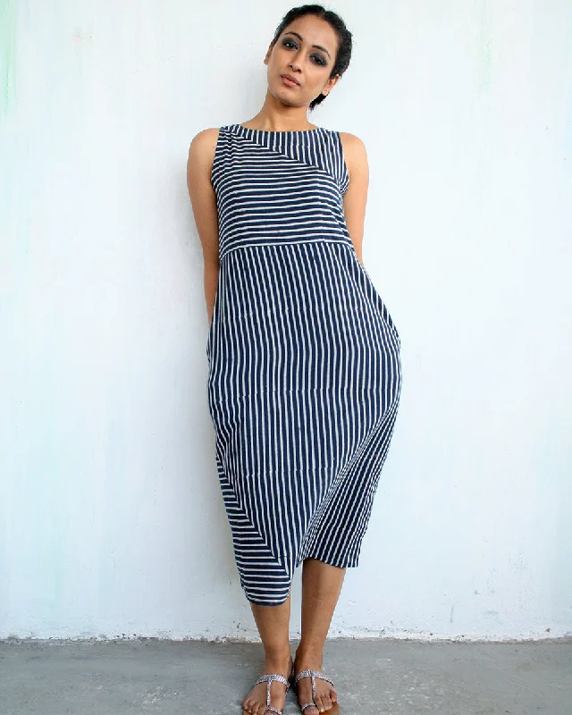Chidiyaa Blue Cotton Dress