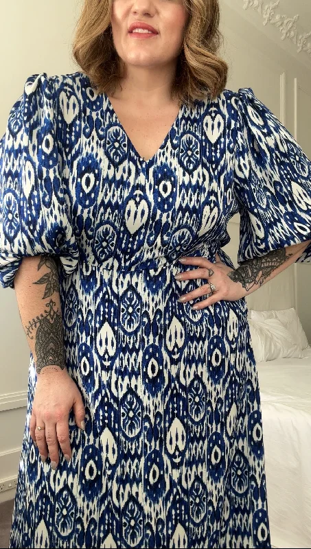 Rachel dress - Blue boho