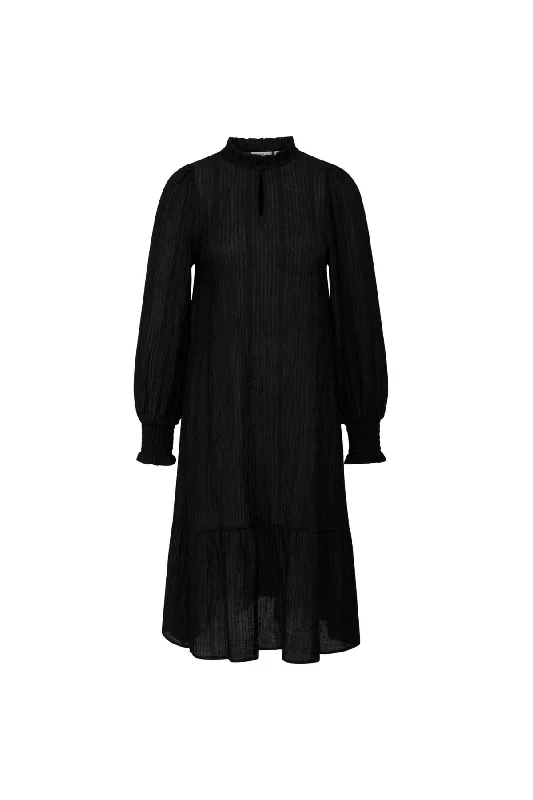 ANAIS DRESS SOLID BLACK