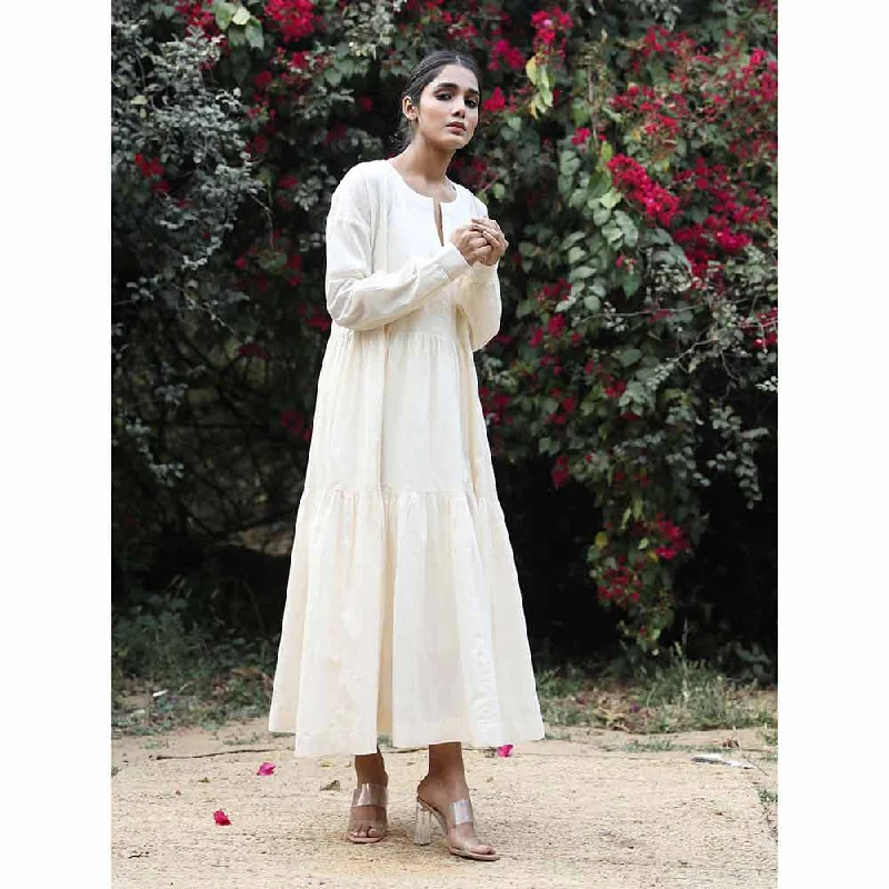 ROZANA JAIPUR Tia White Dress