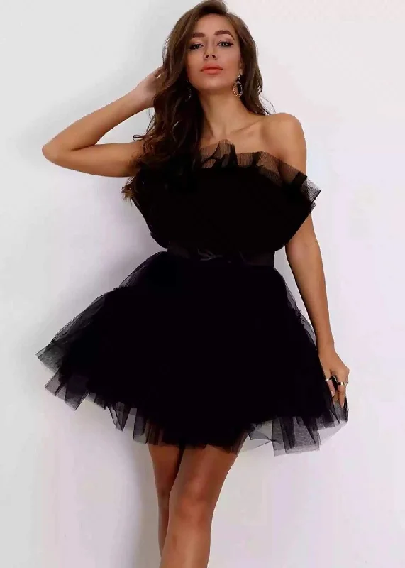 EUROPE THE UNITED STATES STRAPLESS MESH TEMPERAMENT BOW TUTU SKIRT DRESS WISH WOMEN