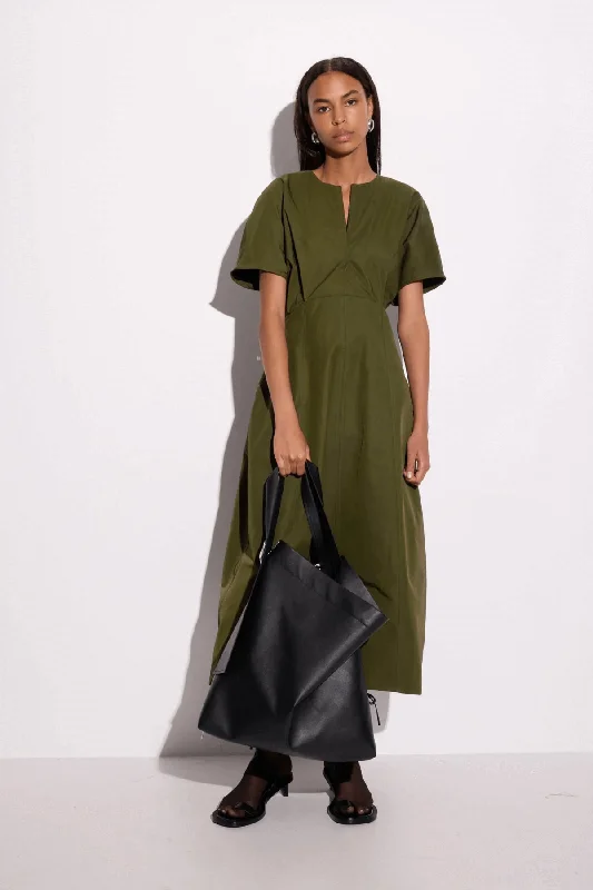 MAKO DRESS DARK OLIVE