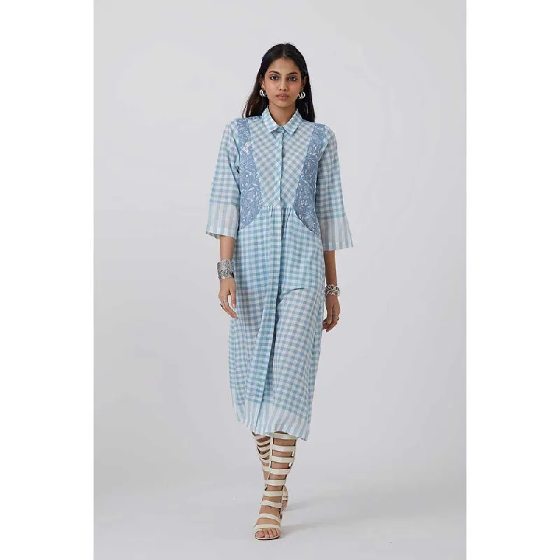 The Summer House Miskha Dress Blue