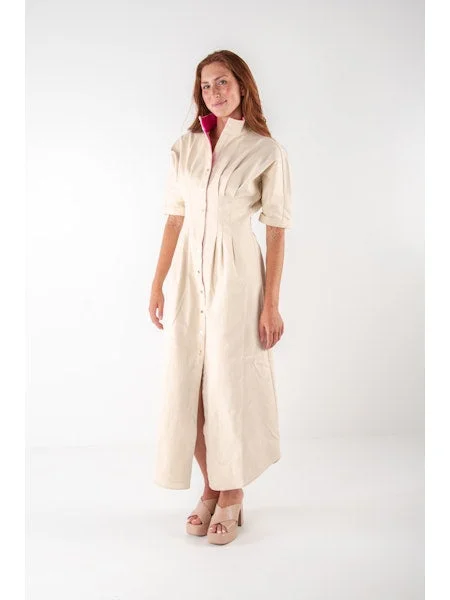 Emily McCarthy Georgia Dress - Sandshell