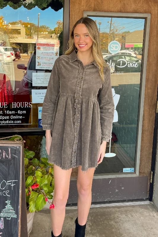 SALE-A Forever Love Dress-Mushroom