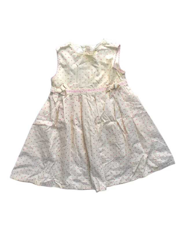 Chickeeduck Sleeveless Polka Dot Dress 4-5T