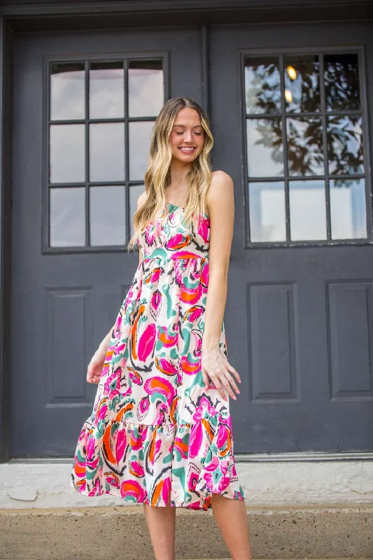 SALE-Runaway With Me Dress-Fuschia