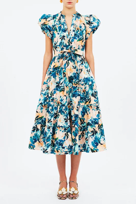 Ulla Johnson Ottillie Dress in Delphinium