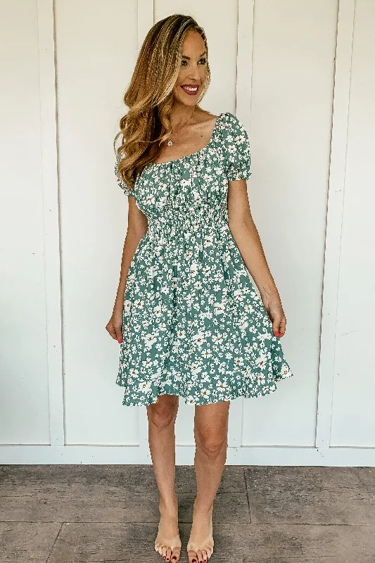 Reasons Why Dark Mint Daisy Dress