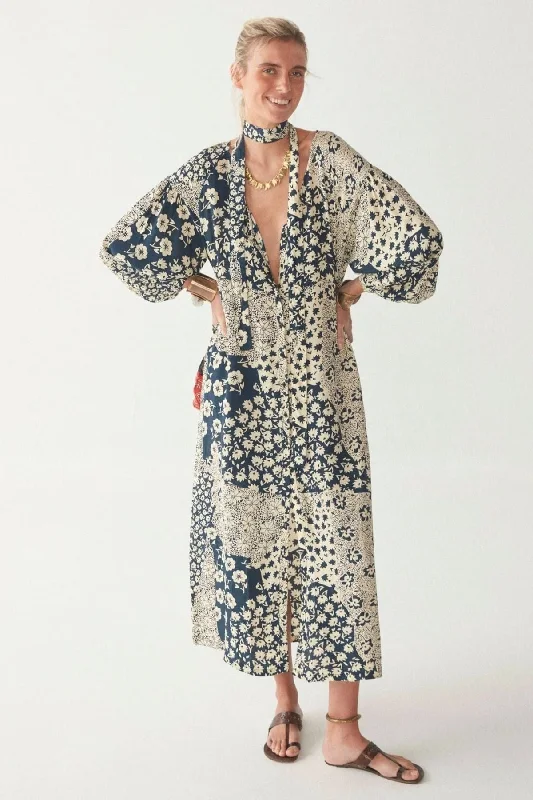 LUNA DRESS NIGHT BLUE