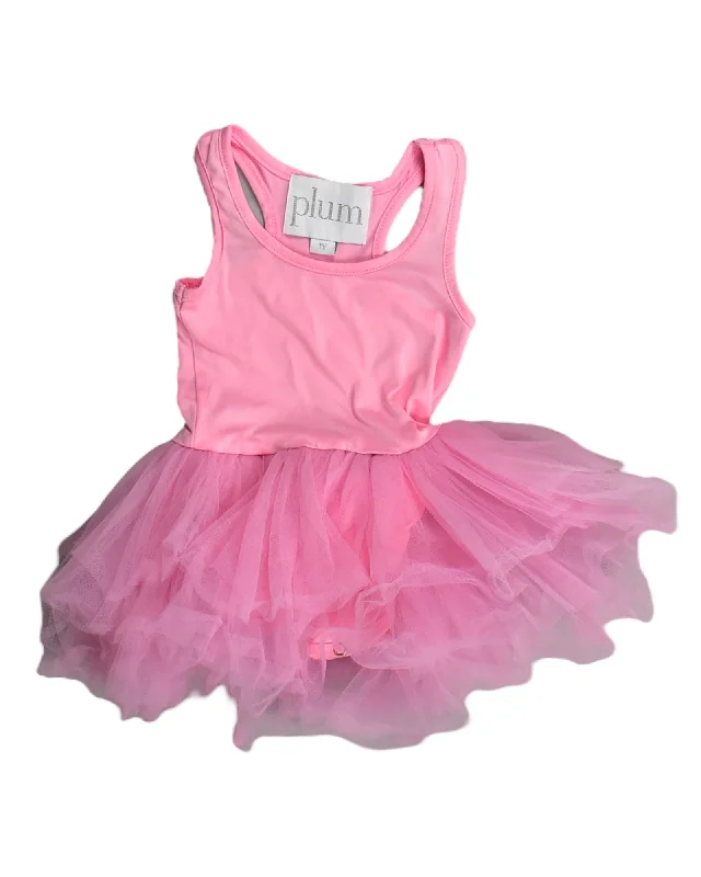 Plum Sleeveless Tulle Dress 12M