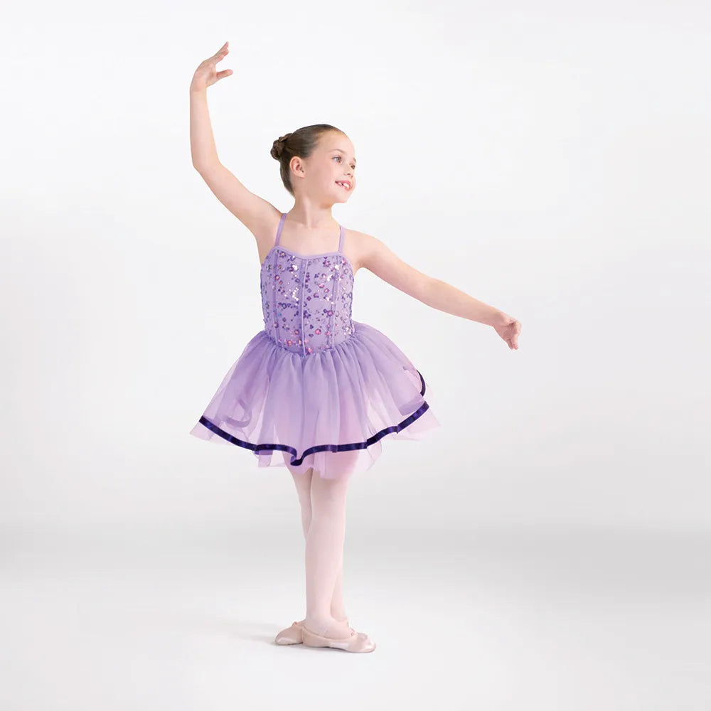 1st Position Sequinned Panel Ballet Dress