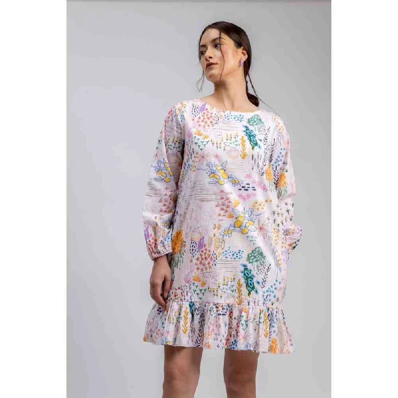 Doodlage Multicolor Printed Eva Dress