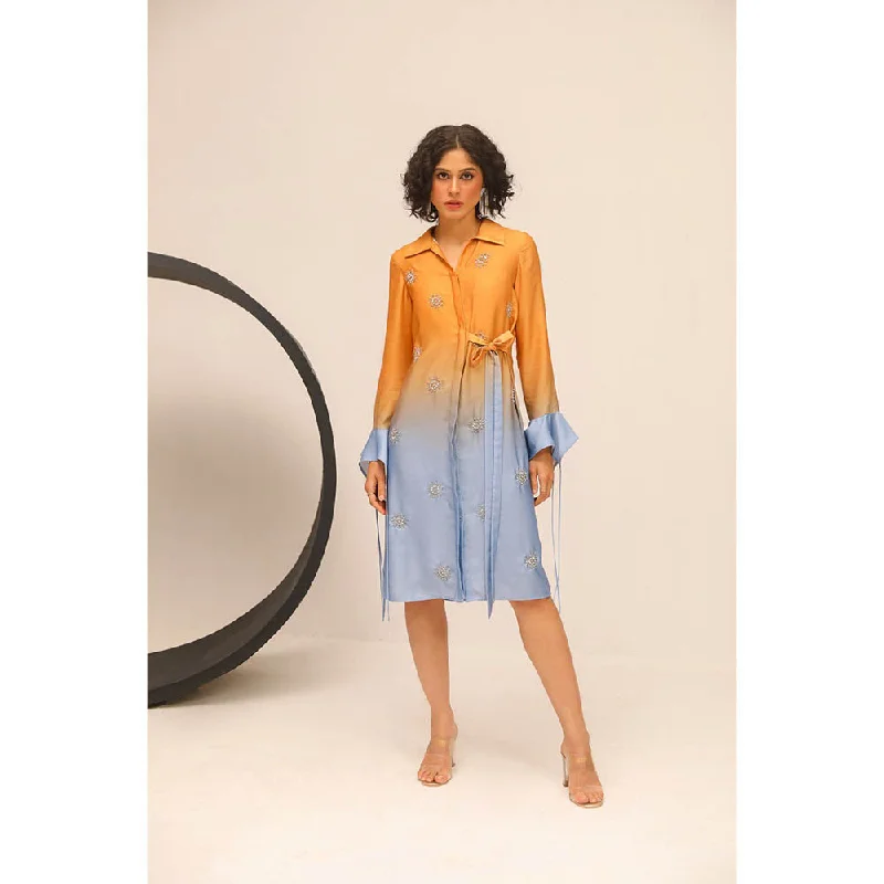 Label Deepika Nagpal Orange Donna Dress