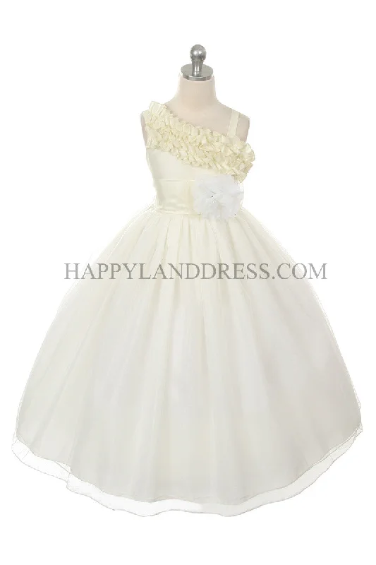 D0323 One Shoulder Style Long Dress (3 Diff Colors)
