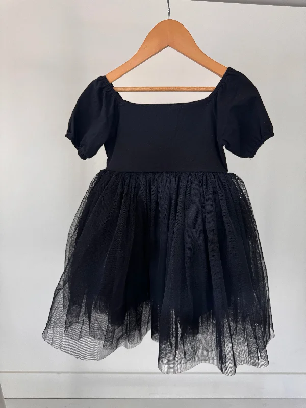 PRELOVED - Black Iris Ballerina Dress Size 4