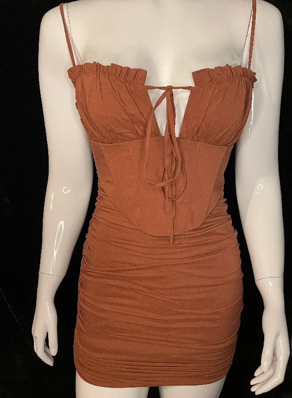 Lindor Coffee Dress