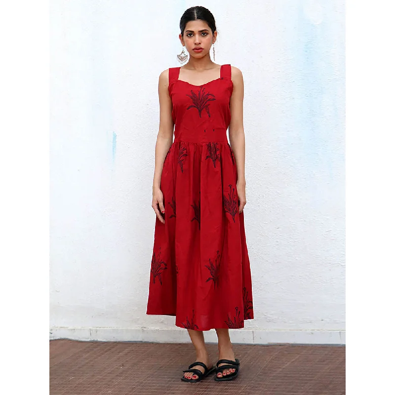 Chidiyaa Nomad Isra Block printed Cotton Dress