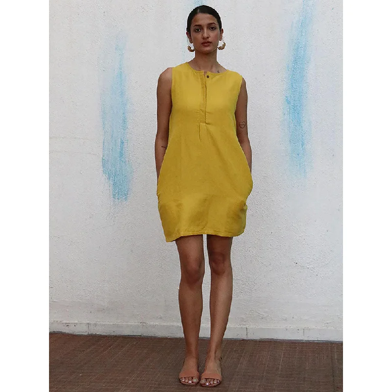 Chidiyaa Breathe Avabelle Handwoven Linen Dress