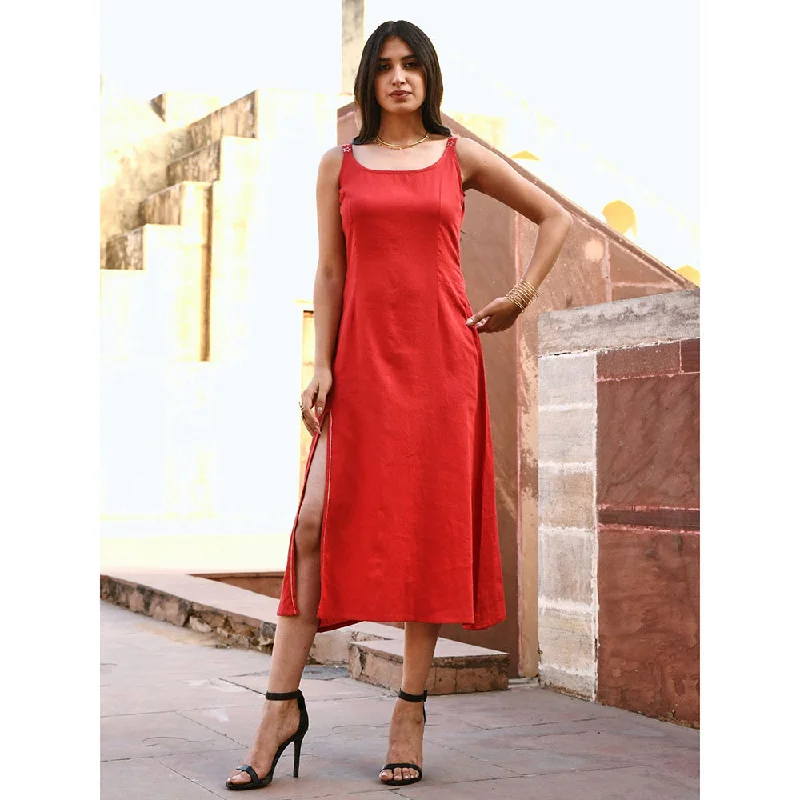 Gulaal Diyaa High Slit Slip Dress
