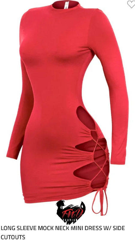 Long Sleeve Mock neck dress