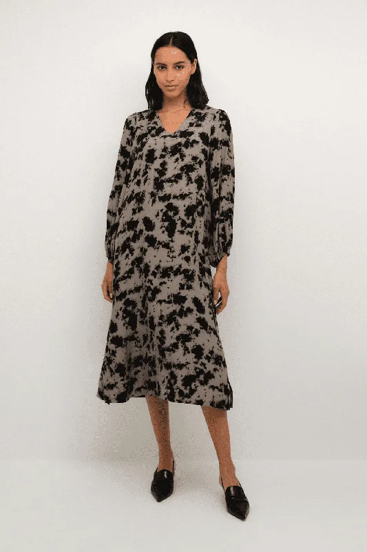 KALINKA LONG DRESS WALNUT