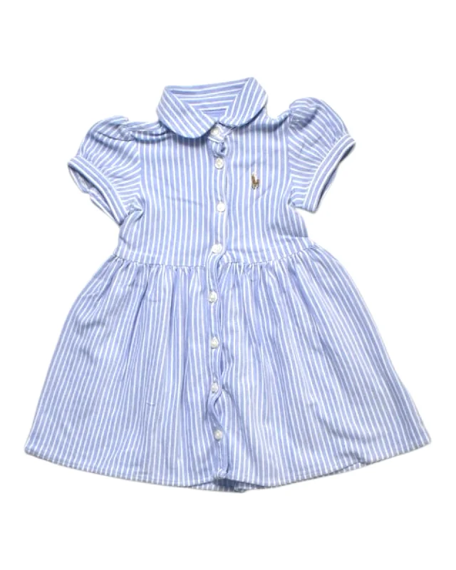 Ralph Lauren Striped Button-Up Dress 12-18M