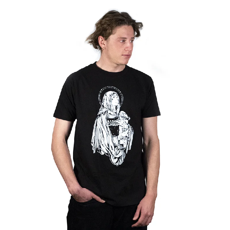 Sacred T-Shirt Print Jacquard Patchwork