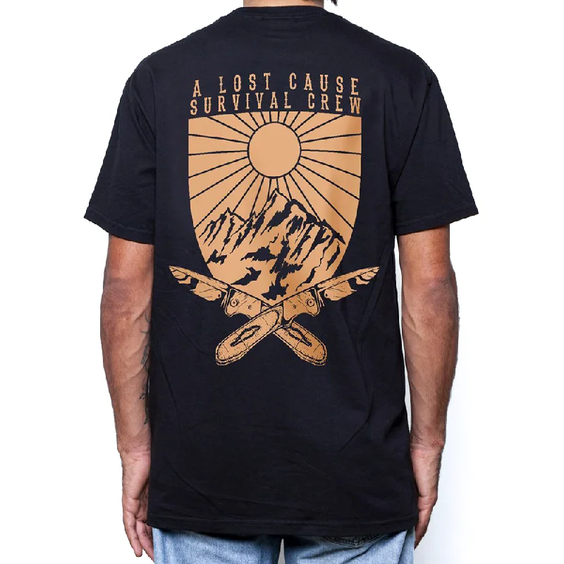 Survival Crew T-Shirt Graphic T-Shirt Round Neck Polyester