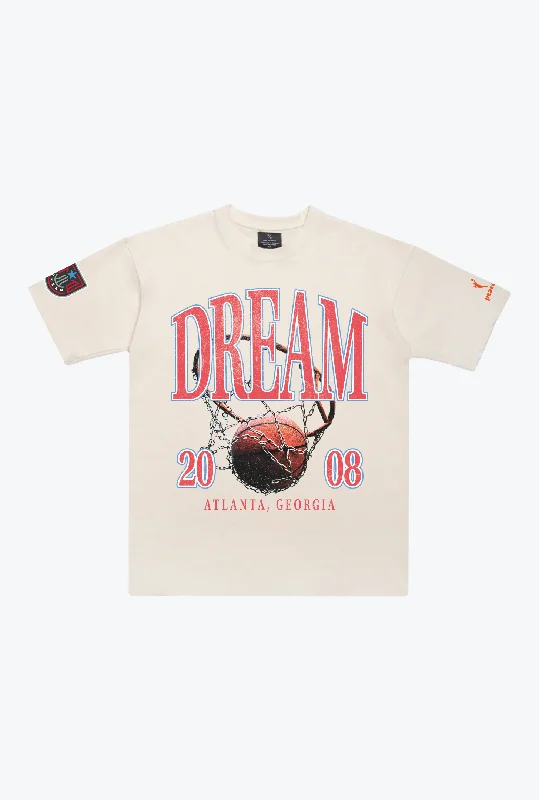 Atlanta Dream Vintage Heavyweight T-Shirt - Ivory Lace Blend Ribbed Blend Corduroy Blend