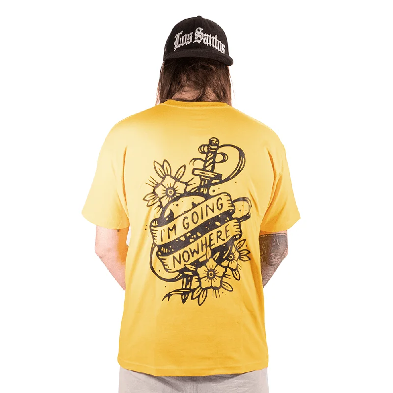 I'M Going Nowhere T-Shirt Chenille Brocade Lace
