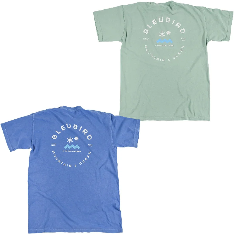 Bleubird Original Crew Neck Short Sleeve T-Shirt Hooded Caped Shawl Collar