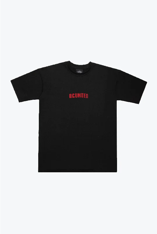 D.C. United Essentials Heavyweight T-Shirt - Black Collared T-Shirt Boat Neck A-Line D.C. United Essentials Heavyweight T-Shirt - Black Collared T-Shirt Boat Neck A-Line