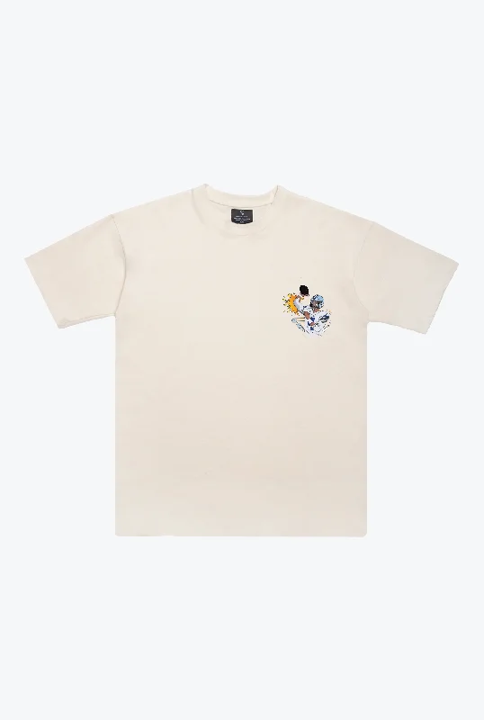 Dak Prescott Heavyweight T-Shirt - Ivory Welt Pockets Slit Pockets