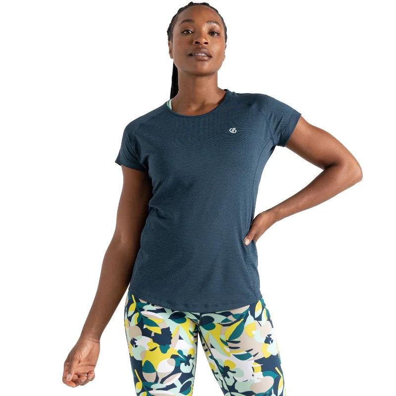 Dare 2b Womens Corral Lightweight Short Sleeve T-Shirt Zippered Buttoned Snapped