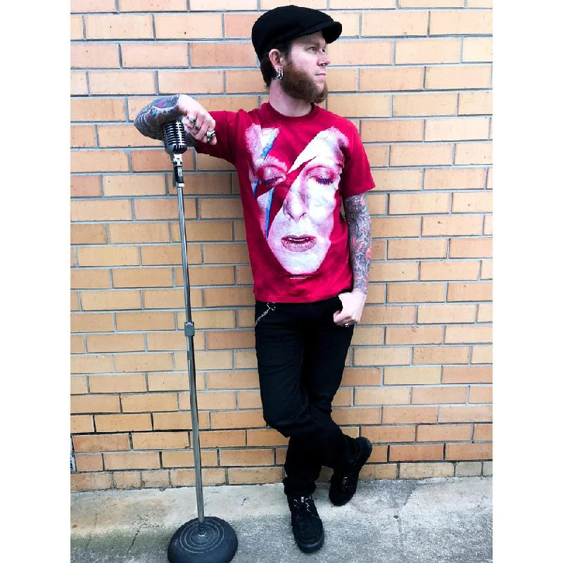 David Bowie | Blue Aladdin Sane T-Shirt Layered Multi-layer Single Layer