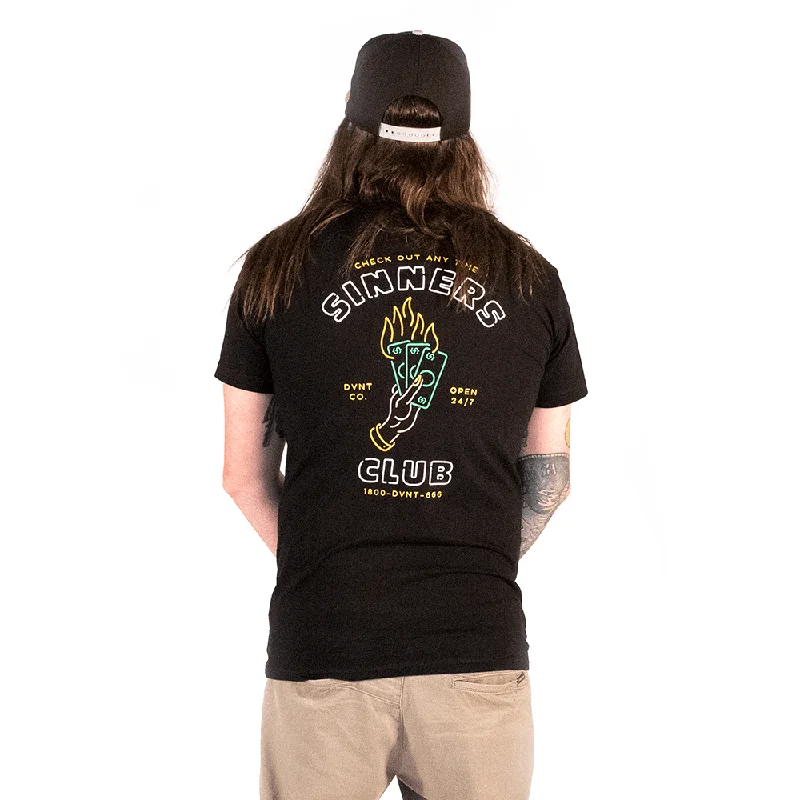 Sinners Club T-Shirt Basic T-Shirt Crew Neck Short Sleeve