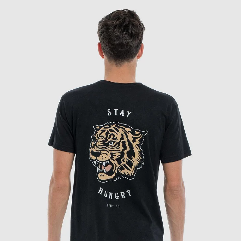 Stay Hungry T-Shirt Silk Blend Satin Velvet