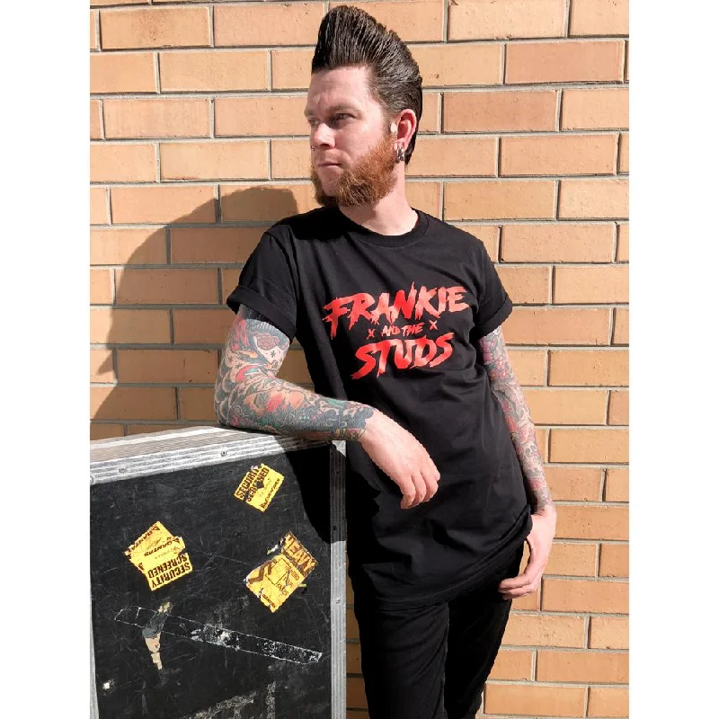 Frankie And The Studs | Logo Mens T-Shirt Hooded Caped Shawl Collar