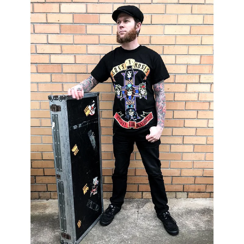 Guns N Roses | Appetite For Destruction T-Shirt Graphic T-Shirt Round Neck Polyester Guns N Roses | Appetite For Destruction T-Shirt Graphic T-Shirt Round Neck Polyester
