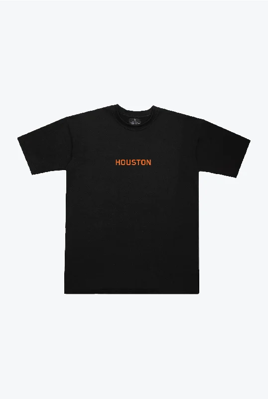 Houston Dynamo FC Essentials Heavyweight T-Shirt - Black Zippered Buttoned Snapped