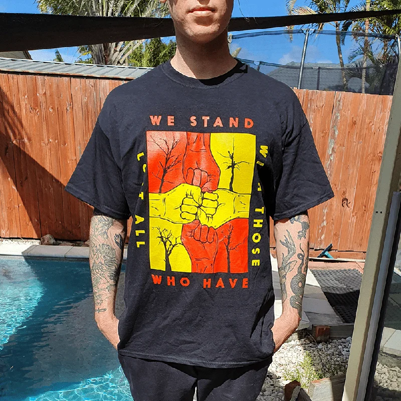 Fire Relief Charity T-Shirt Silk Blend Satin Velvet
