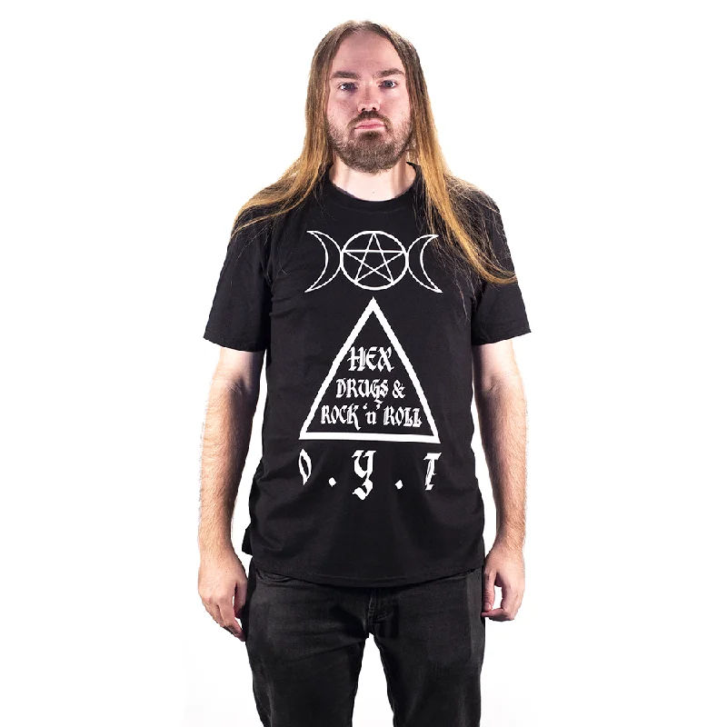 Hex Drugs & Rock N' Roll T-Shirt Layered Multi-layer Single Layer